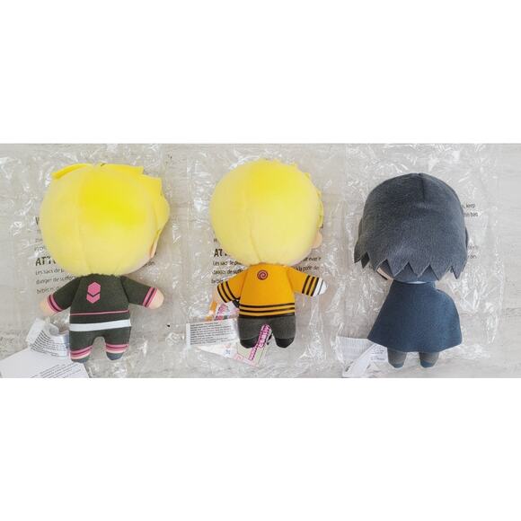 NARUTO TOMONUE UZUMAKI SASUKE BORUTO VOL 1. NEXT GENERATION LOT 3 PLUSH FIGURINE - Picture 3 of 9